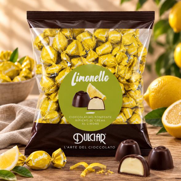 Zartbitter-Praline mit Zitronencreme 1kg