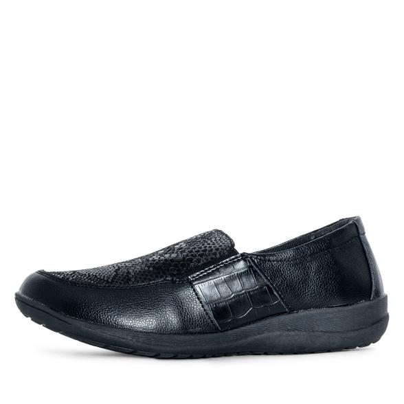 TOPWAY COMFORT Damenslipper schwarz