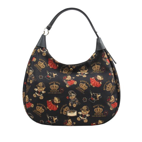 Henney Bear Schultertasche schwarz/multicolor
