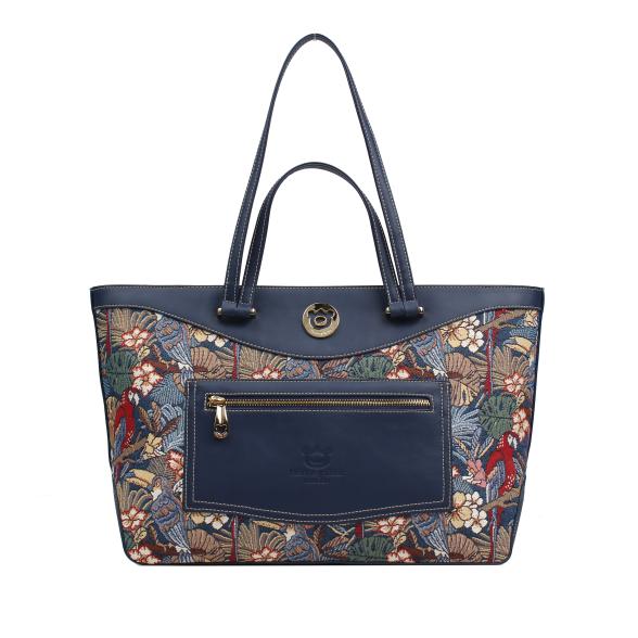 Henney Bear Schultertasche dunkelblau/multicolor