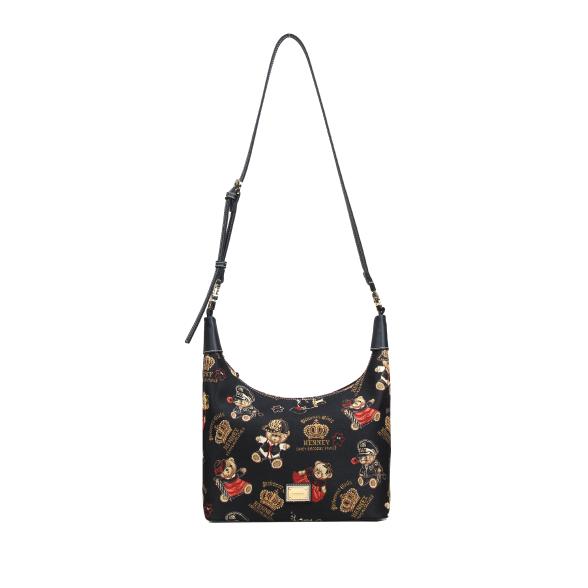 Henney Bear Umhängetasche schwarz/multicolor
