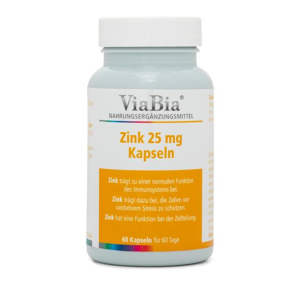 ViaBia Zink 25mg 60 Kapseln