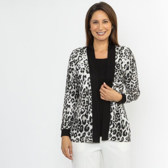 RÖSSLER SELECTION 2-in-1 Shirt schwarz/weiß/grau