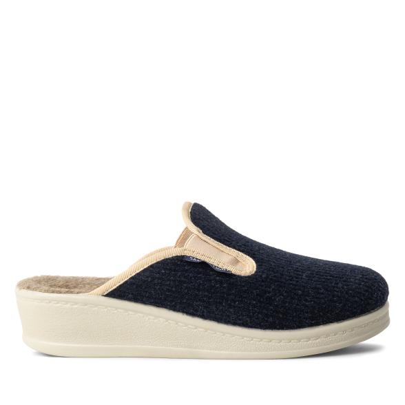 SANITAL LIGHT Damenhausschuh blau/beige