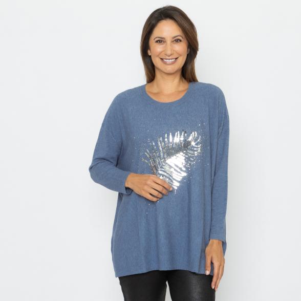 Signature Collection by H. Schuberth Pullover blau