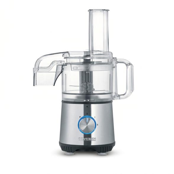 SEVERIN Küchenmaschine KM 3865 - food processor - 400 W - brushed stainless steel/black