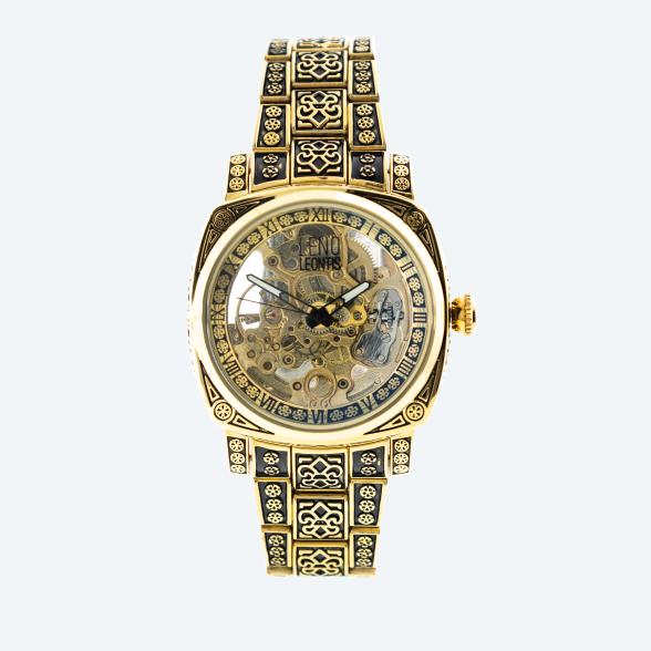 Leno Leontis Automatikuhr "Cesenatico " antik-gold