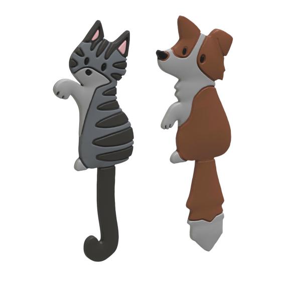 Winkee Tierische Magnethaken Katze+Hund