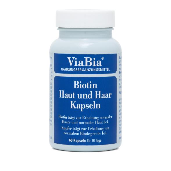 ViaBia Biotin Haut und Haar 60 Kapseln