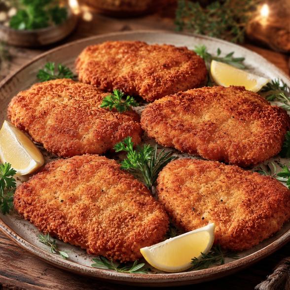 Putenschnitzel paniert multicolor