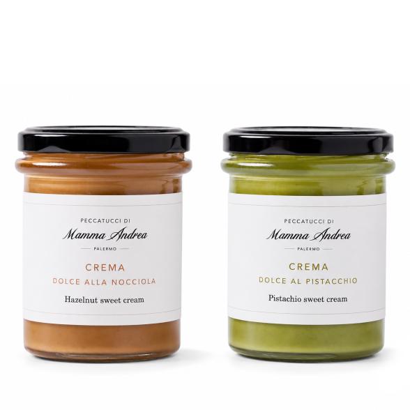 DUO Pistaziencreme & Schoko und Orangecreme 2x200g