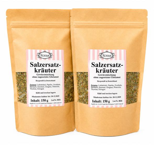 Nona's Salzersatzkräuter-Set Sortenrein 2x150g