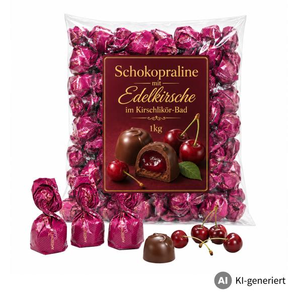 Schokopraline mit Edelkirsche