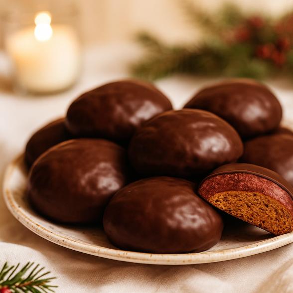 Lebkuchen m. Erdbeer&Schokolade