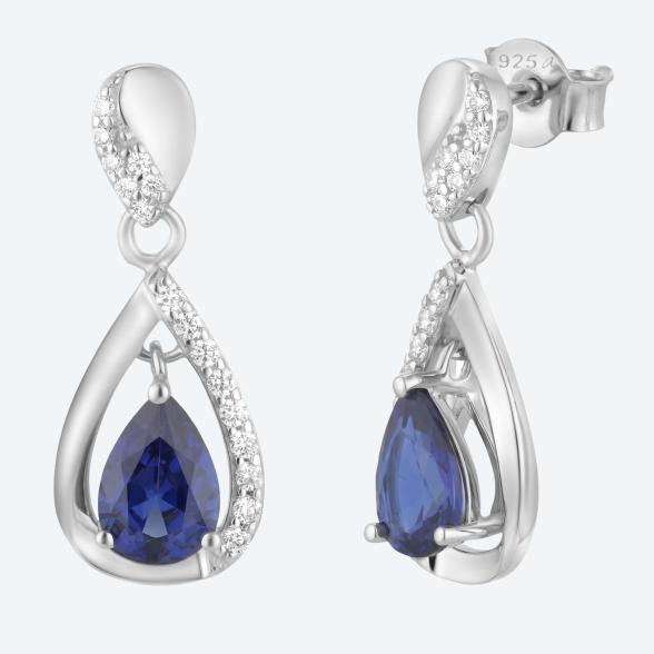 amor Ohrhänger 925 Silber Zirkonia