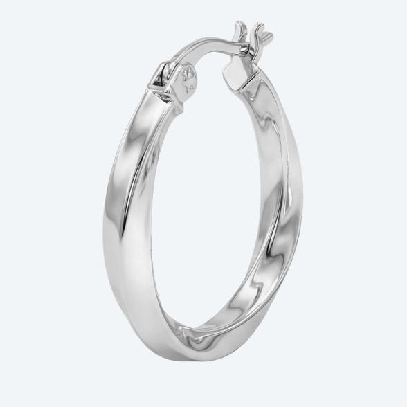 amor Creolen 925 Silber rhodiniert