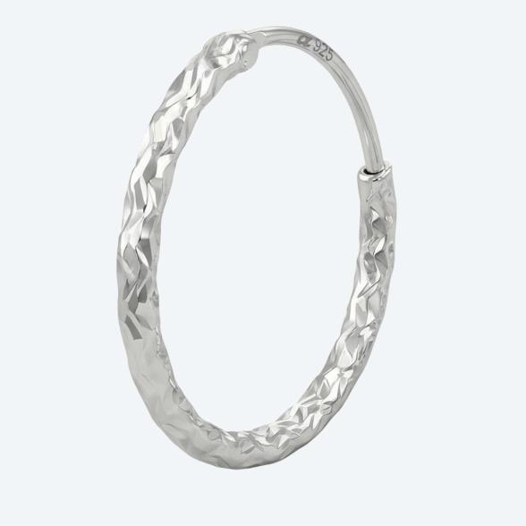 amor Creolen 925 Silber rhodiniert