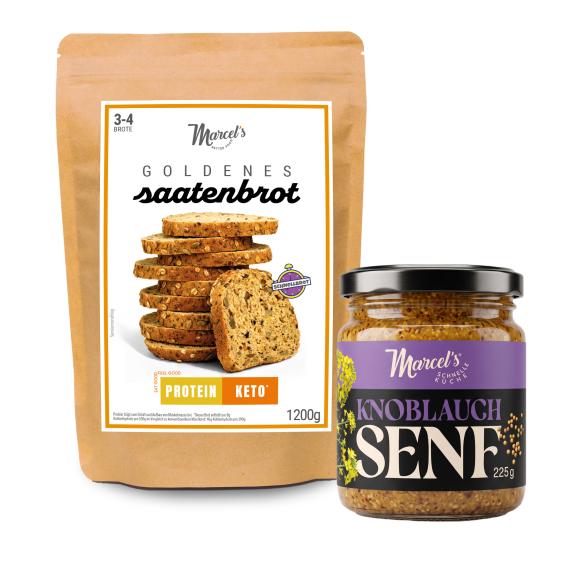 MarcelŽs Better Food-4+1 Saatenbrote & Senf-Pake
