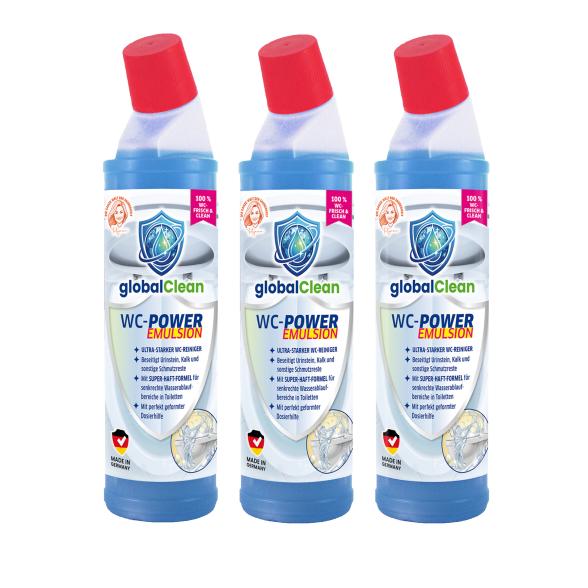 globalClean WC PowerEMULSION 3 x 750ml