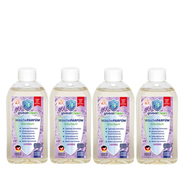 globalClean WäschePARFUM 4 x 500ml Lavendel