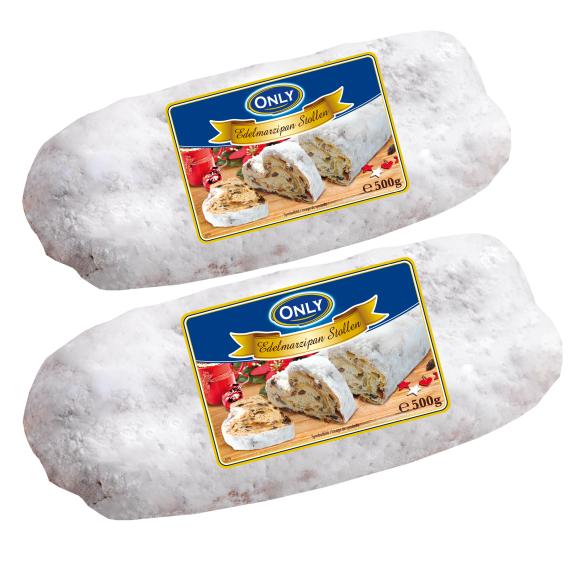 Edelmarzipanstollen 2er Set 500g