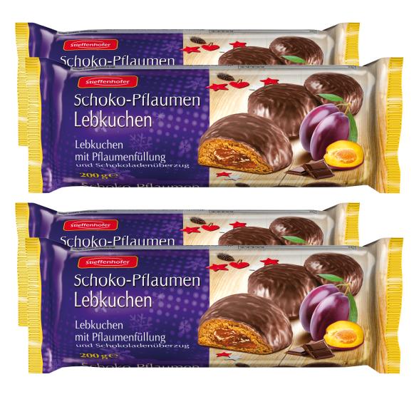 Lebkuchen 4er Set Schoko-Pflaumen