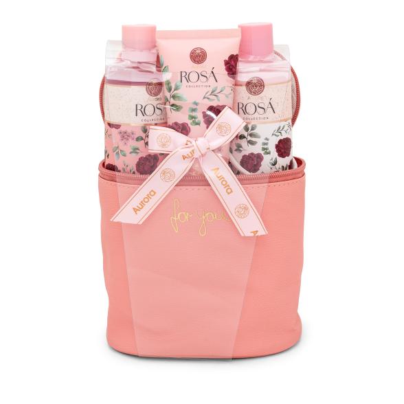 AURORA ROSA Cosmetic bag Pflege-Set 4-teilig