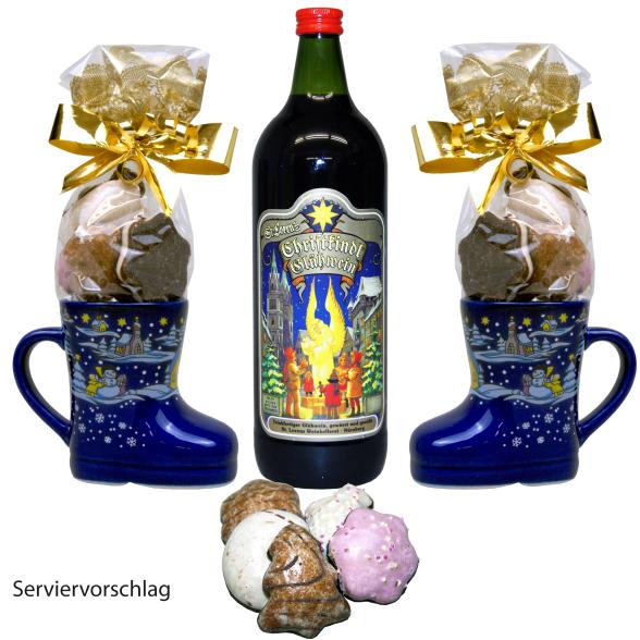Glühwein-Set Stiefel 2er Set