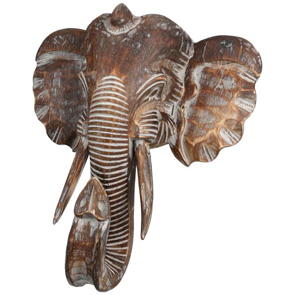 Darimana, Wanddeko Elefantenkopf, 40 cm