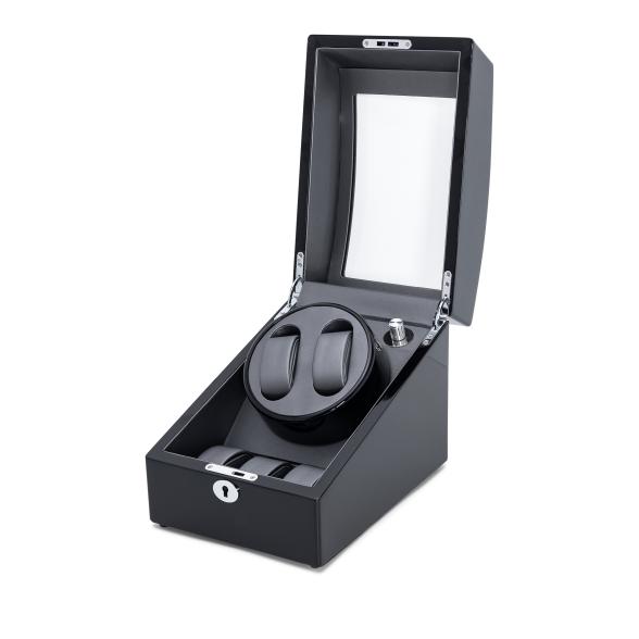 4069315115973 - 2er Uhrenbeweger + Fach für 3 Uhren Piano Black 4069315115973 - 2er Uhrenbeweger + Fach für 3 Uhren Piano Black