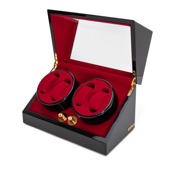 4069315116000 - 4er Uhrenbeweger Kubus Piano Black