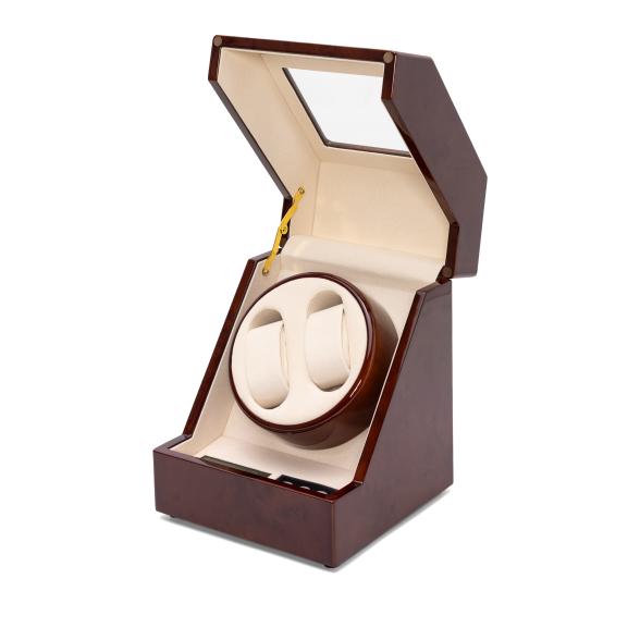 4069315116048 - 2er Uhrenbeweger Penta Walnuss Samt beige