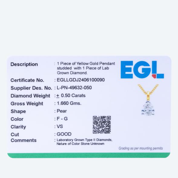 4069315073280 - LG Anhänger+Kette 585 Gelbgold Diamant