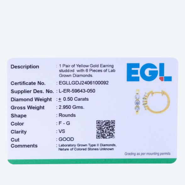 4069315073402 - LG Creolen 585 Gelbgold Brillanten