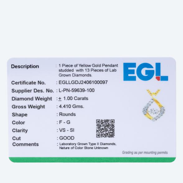 4069315073464 - LG Anhänger mit Kette 585 Gelbgold Brillant