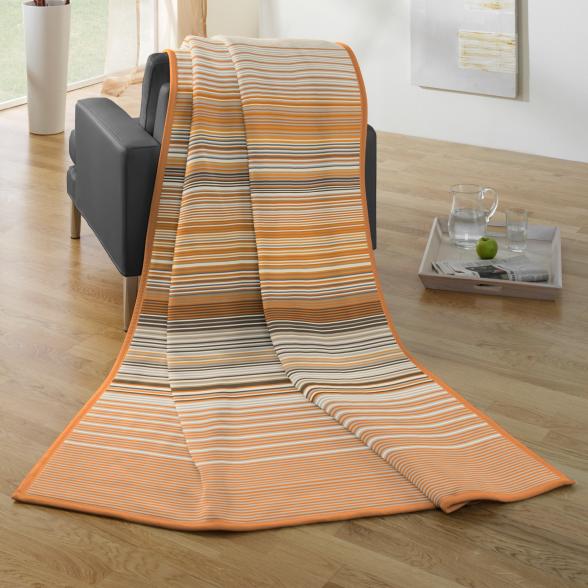 4069315122537 - Biederlack Wohndecke Stripe Spicy 150 x 200cm