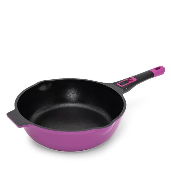 4019256024162 - Bratpfanne KING »Click-Grip Xylan Plus Silver Diamond« mit Glasdeckel Pfannen Gr Ø 28cm + Höhe 85cm lila (beere) Induktion abnehmbarer Griff XYLAN puls Silver Diamond-Beschichtung 4019256024162 - Bratpfanne KING »Click-Grip Xylan Plus Silver Diamond« mit Glasdeckel Pfannen Gr Ø 28cm + Höhe 85cm lila (beere) Induktion abnehmbarer Griff XYLAN puls Silver Diamond-Beschichtung