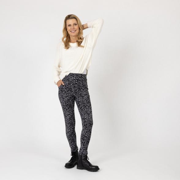 4069315129673 - FASHION NEWS Thermo-Fleece-Leggings schwarz weiß 4069315129673 - FASHION NEWS Thermo-Fleece-Leggings schwarz weiß