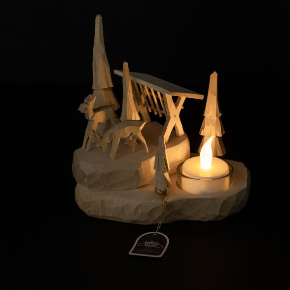 4260649063132 - Schnitzerei Futterkrippe 14cm 4260649063132 - Schnitzerei Futterkrippe 14cm