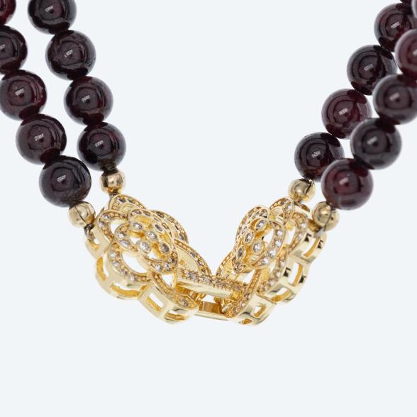 4069315193049 - Collier Granat Schmuckverschluß 4069315193049 - Collier Granat Schmuckverschluß