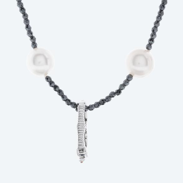 4069315156532 - Collier Perle Hämatit endlos mit Clip