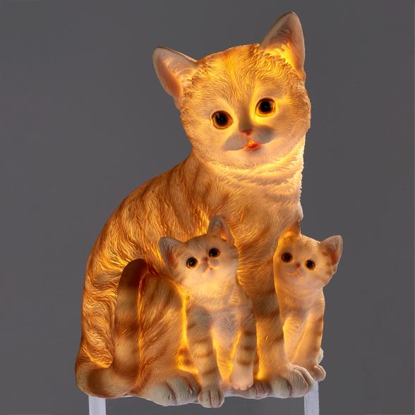 4069315184221 - LED Katzenmama mit Babys 4069315184221 - LED Katzenmama mit Babys