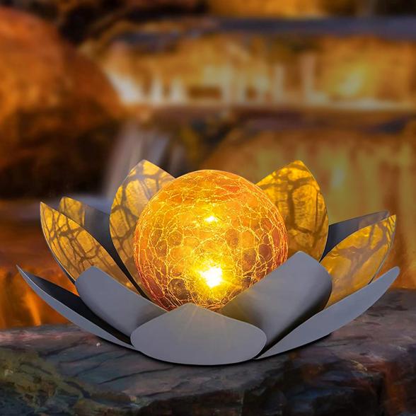 4069315184238 - Solar-Lotusblume grau 4069315184238 - Solar-Lotusblume grau