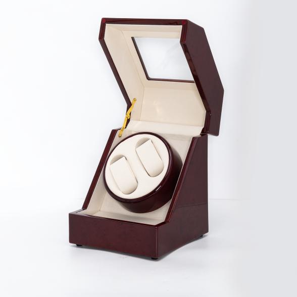 4061777100689 - 2er Uhrenbeweger Penta Wurzelholz rot