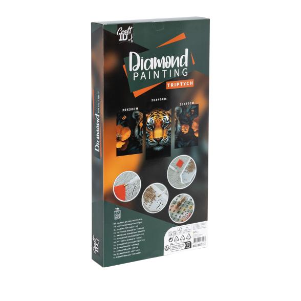 8715427161167 - Diamond Painting Triptych Set - Tiger 8715427161167 - Diamond Painting Triptych Set - Tiger