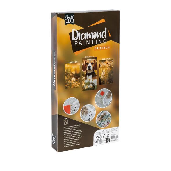 8715427161181 - Diamond Painting Triptych Set - Dog 8715427161181 - Diamond Painting Triptych Set - Dog
