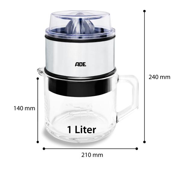 4260578580663 - Elektrische Saft- & Zitruspresse KA 1803 2 Presskegel 1 Liter Glaskanne multicolor