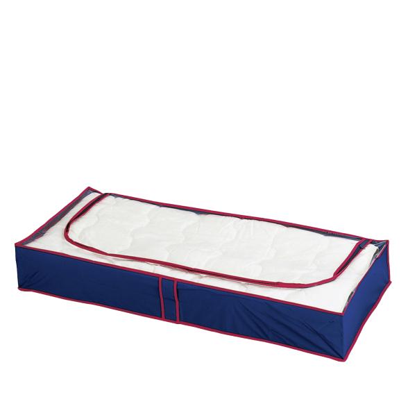 4008838147528 - Unterbettkommode MAXIMEX Blau-Rot blau (blau rot) B100cm H15cm T45cm Kunststoff Aufbewahrungsboxen Aufbewahrungsbox für Kleidung platzsparend Schutz vor Staub & Motten