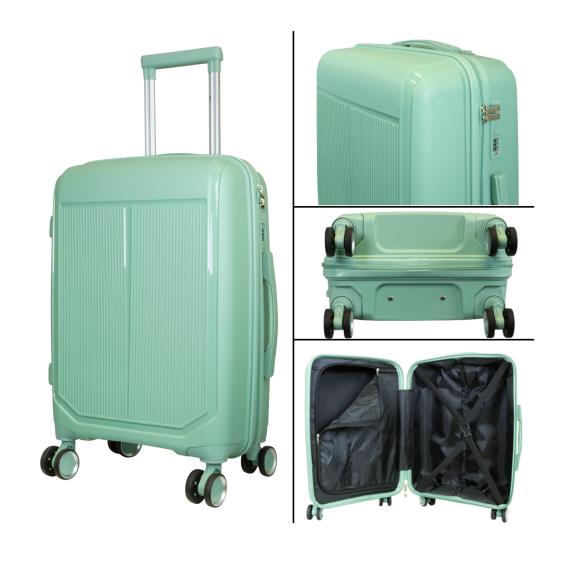4251782484953 - 3-teiliges Polypropylen-Kofferset Antigua grün