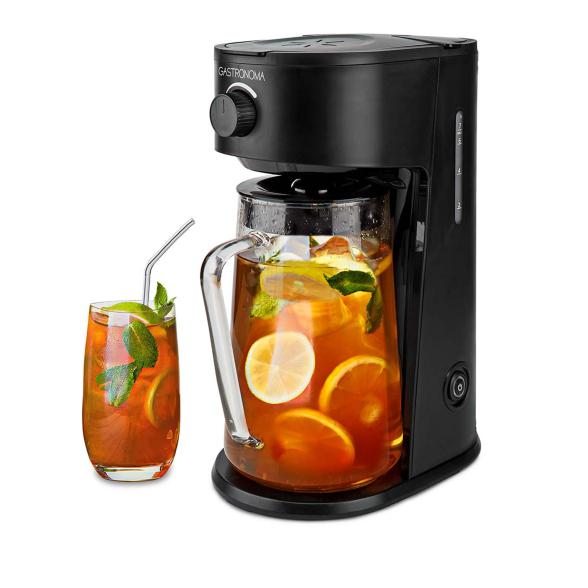Gastronoma Ice Tea and Iced Coffee Maker - Hot & Cold Brewing with 2.5L Pitcher, 700W Power, Adjustable Strength Dial, Pod-Free Brewing, Dishwasher-Saf